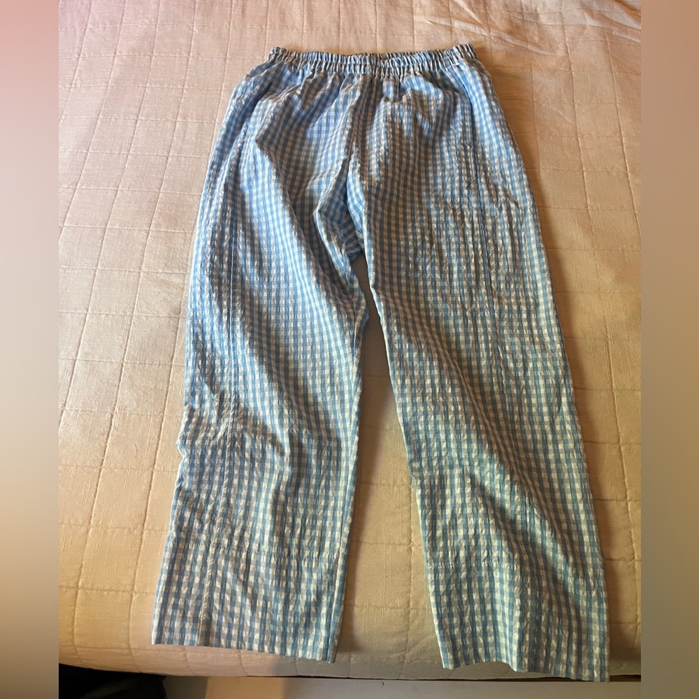Light Blue Check women's Pants